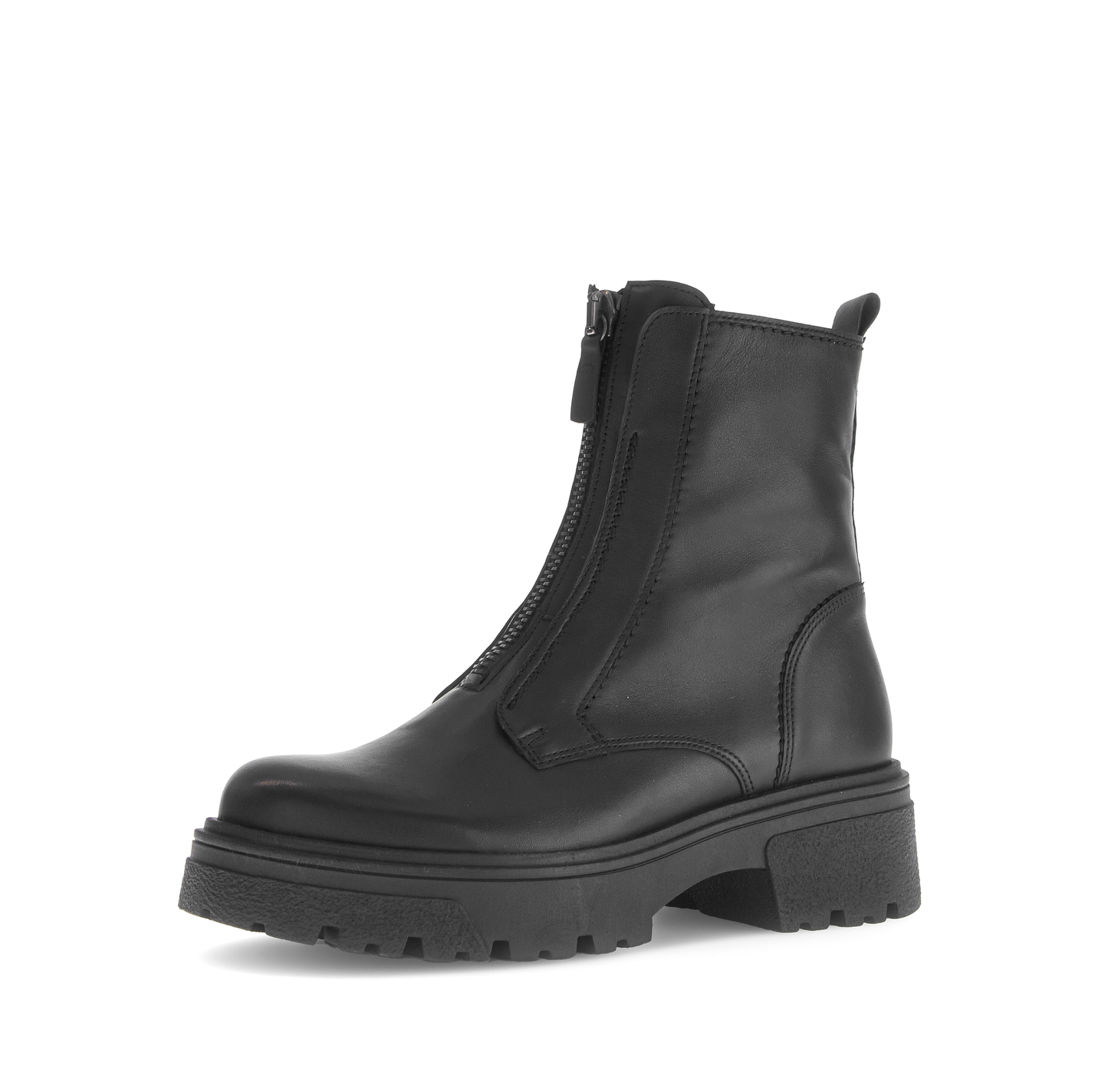Gabor 71.763.27 Black Front Zip Boots