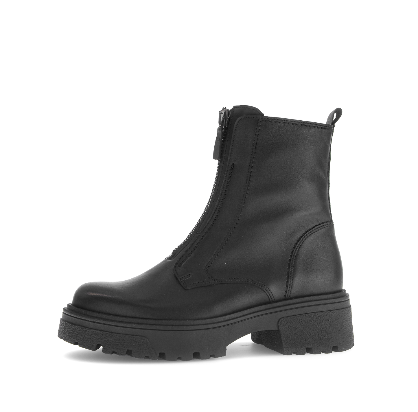 Gabor 71.763.27 Black Front Zip Boots