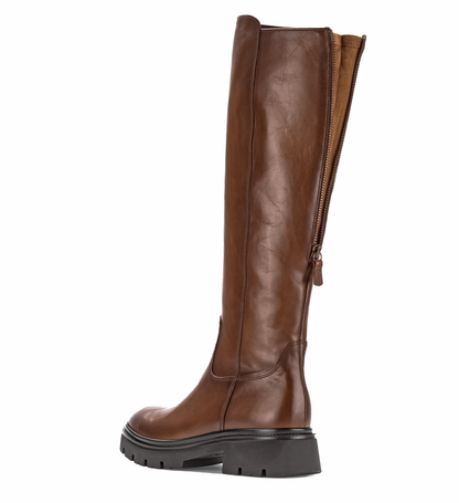 Gabor 71.859.24 Sattel Brown Knee High Boots M Width Shafting