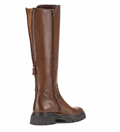 Gabor 71.859.24 Sattel Brown Knee High Boots M Width Shafting