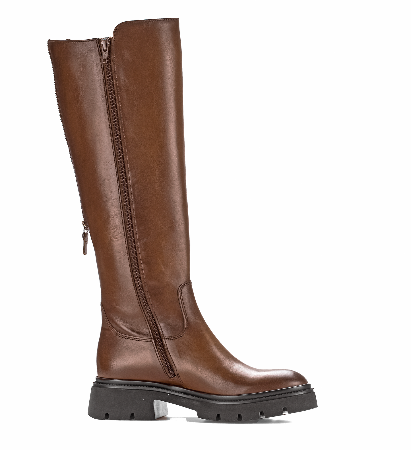 Gabor 71.859.24 Sattel Brown Knee High Boots M Width Shafting