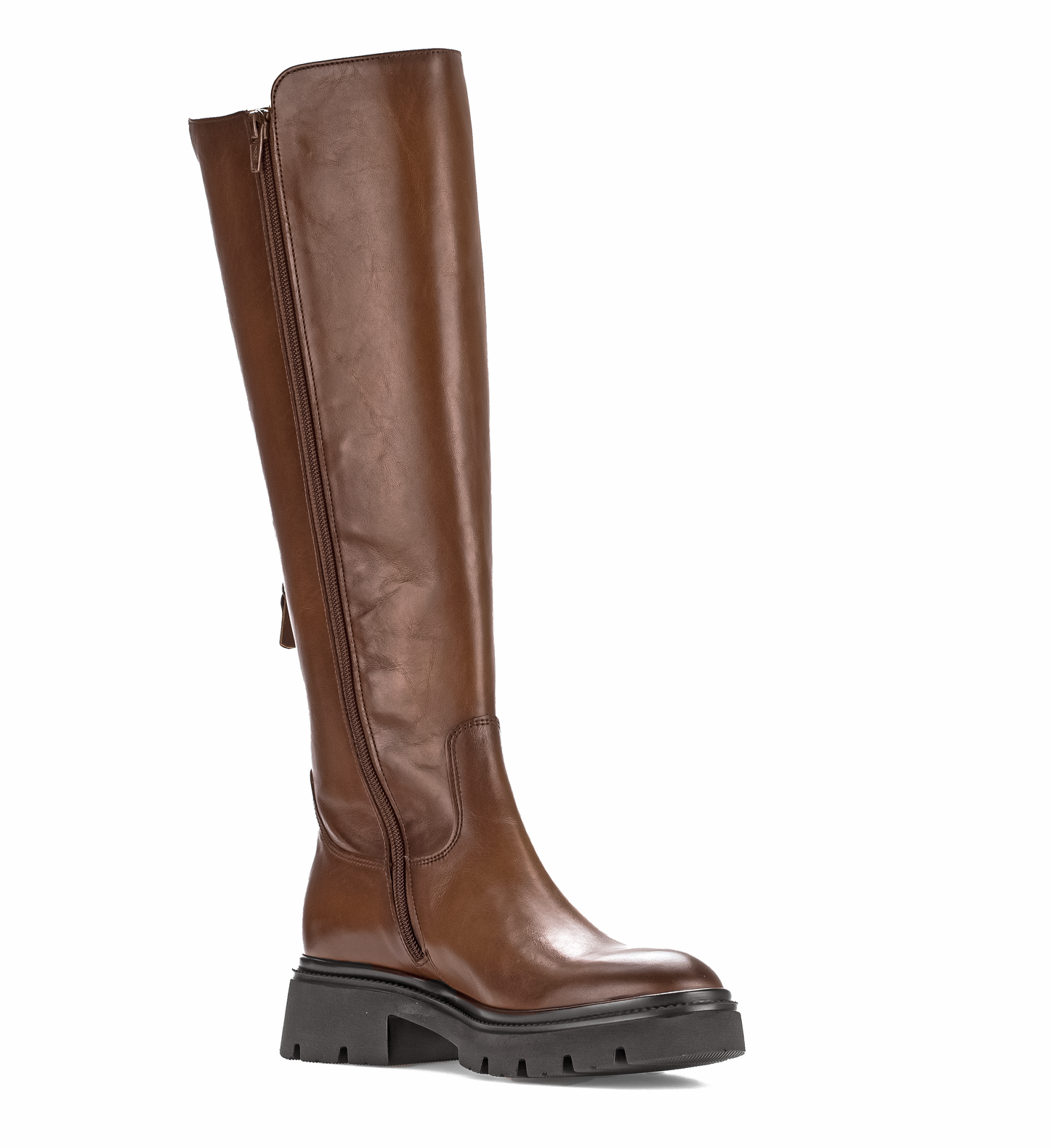 Gabor 71.859.24 Sattel Brown Knee High Boots M Width Shafting