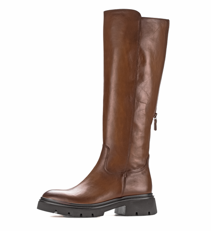 Gabor 71.859.24 Sattel Brown Knee High Boots M Width Shafting