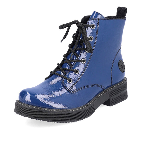 Rieker 72010-15 Royal Blue Lace Boots
