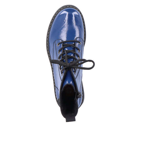 Rieker 72010-15 Royal Blue Lace Boots