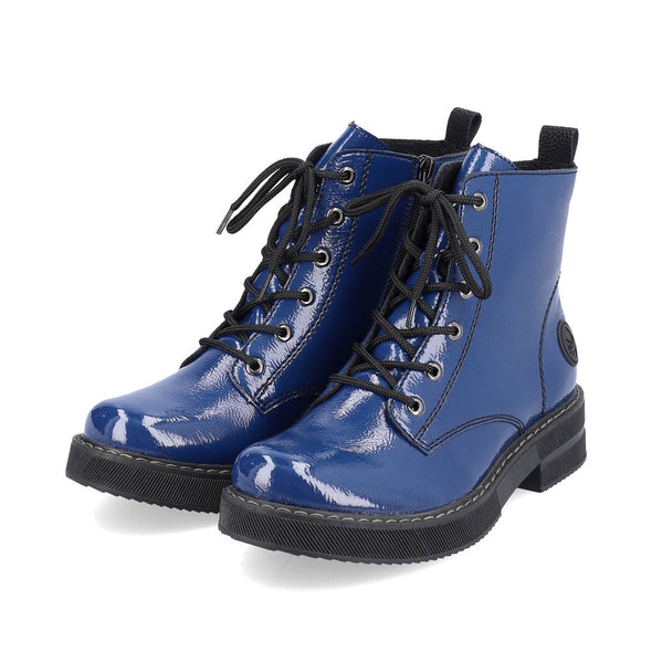 Rieker 72010-15 Royal Blue Lace Boots