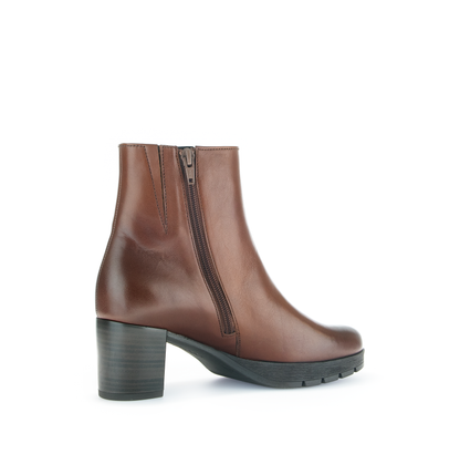 Gabor Comfort 72.071.55 Sattel Brown G Fit Block Heel Ankle Boots