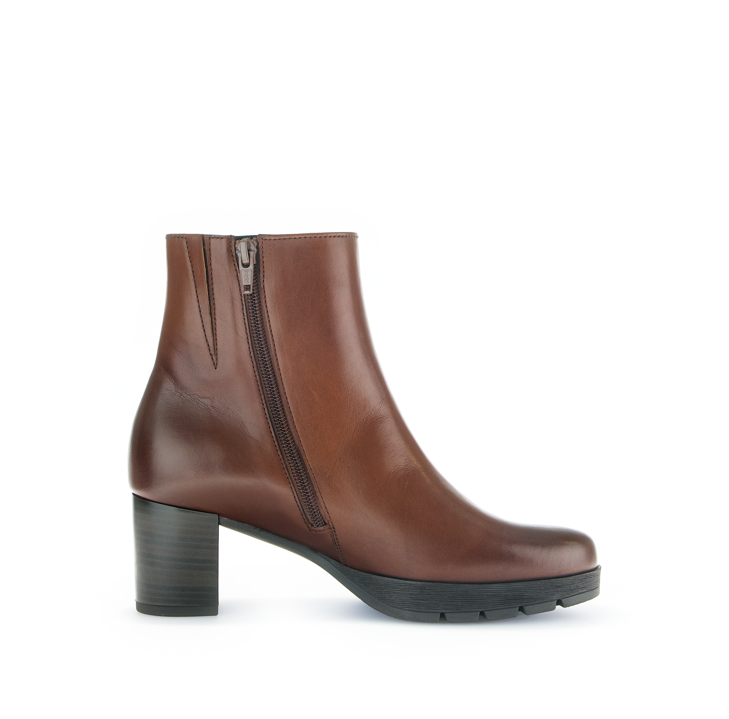 Gabor Comfort 72.071.55 Sattel Brown G Fit Block Heel Ankle Boots