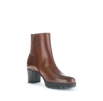Gabor Comfort 72.071.55 Sattel Brown G Fit Block Heel Ankle Boots