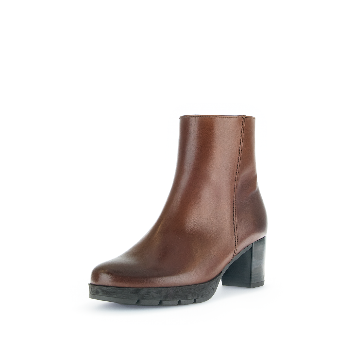 Gabor Comfort 72.071.55 Sattel Brown G Fit Block Heel Ankle Boots