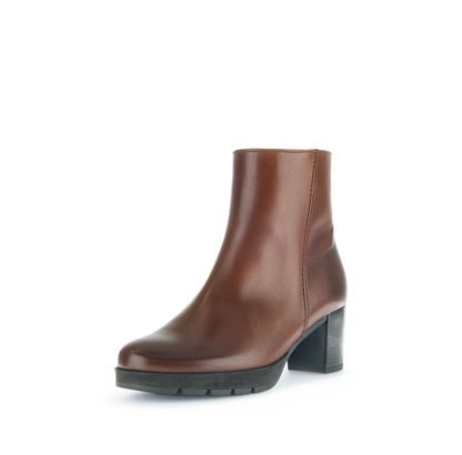 Gabor Comfort 72.071.55 Sattel Brown G Fit Block Heel Ankle Boots