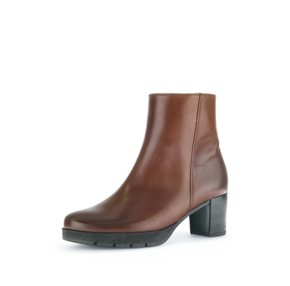 Gabor Comfort 72.071.55 Sattel Brown G Fit Block Heel Ankle Boots