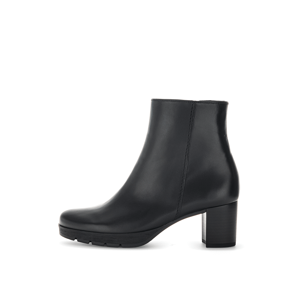 Gabor Comfort 72.071.57 Black G Fit Block Heel Ankle Boots
