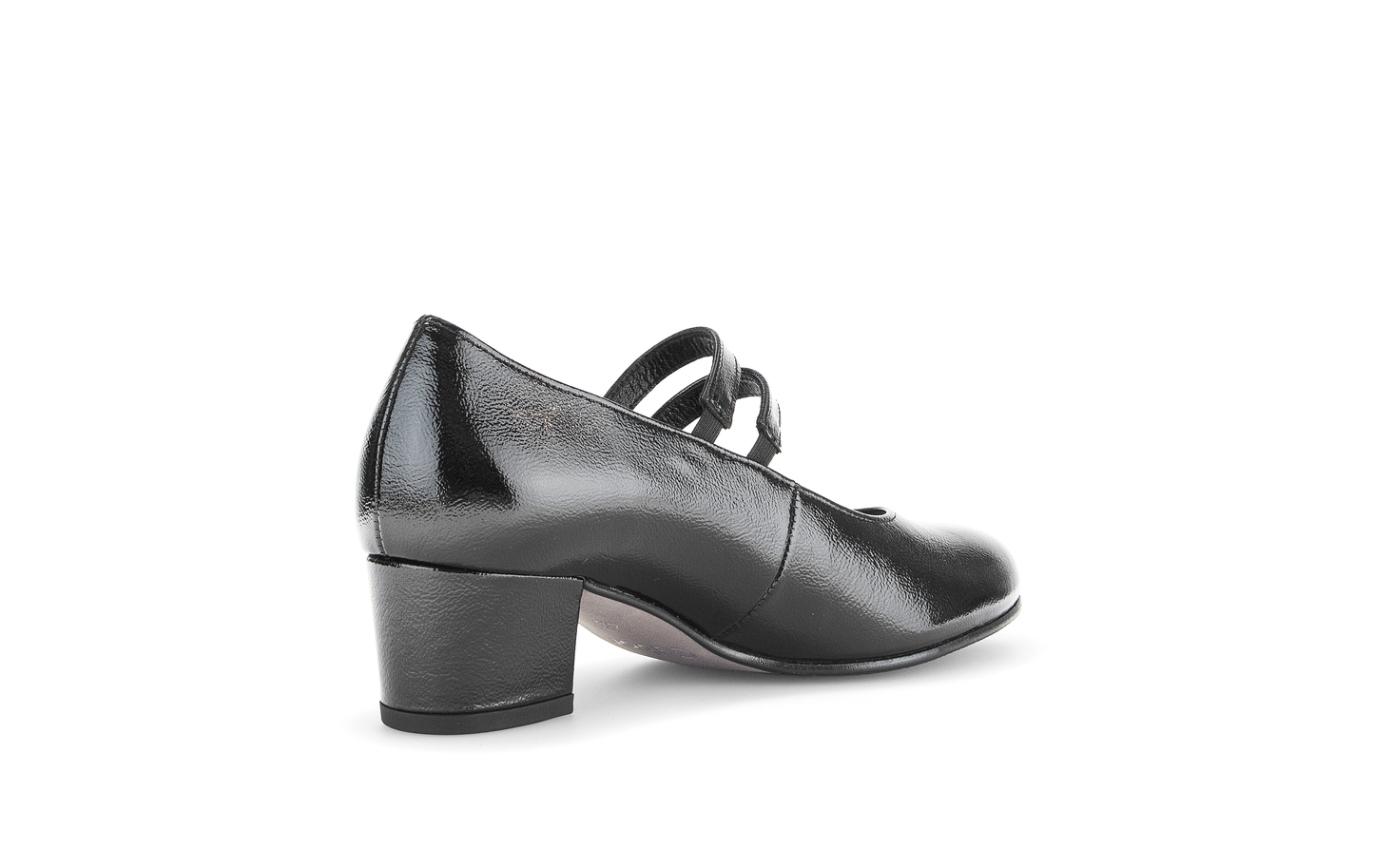 Gabor Comfort 72.212.97 Black G Fit Block Heel Mary Jane Shoes