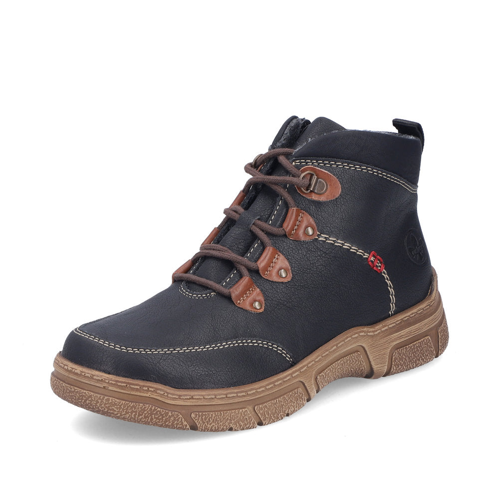 Rieker 72313-00 Black H Fit Ankle Boots