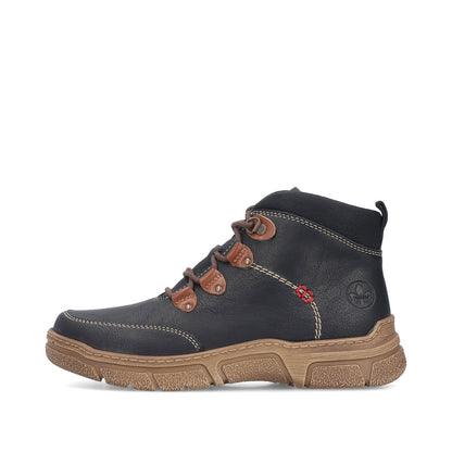 Rieker 72313-00 Black H Fit Ankle Boots