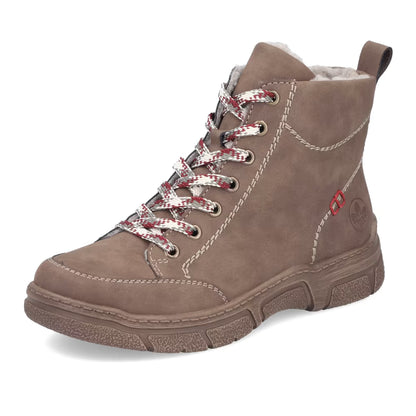 Rieker 72320-24 Brown H Fit Lace Boots