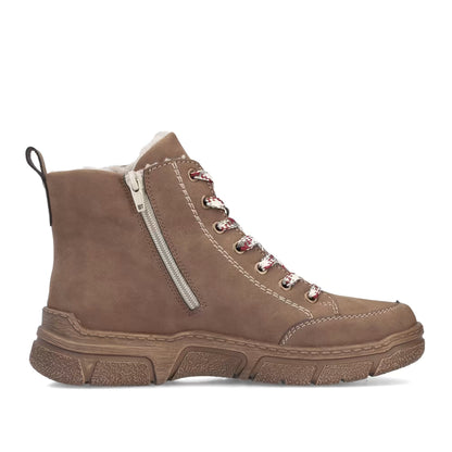 Rieker 72320-24 Brown H Fit Lace Boots