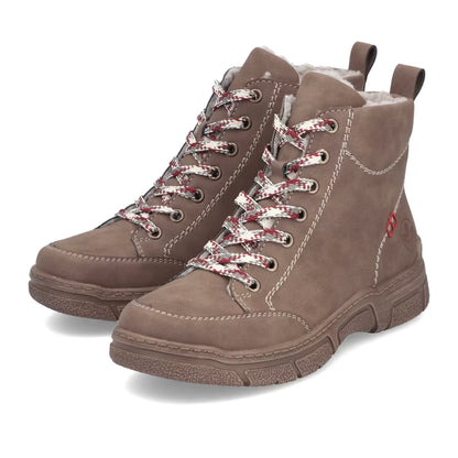 Rieker 72320-24 Brown H Fit Lace Boots