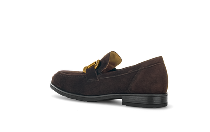 Gabor Comfort 72.422.41 Chocolate Brown G Fit Slip On Loafers