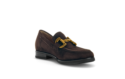 Gabor Comfort 72.422.41 Chocolate Brown G Fit Slip On Loafers