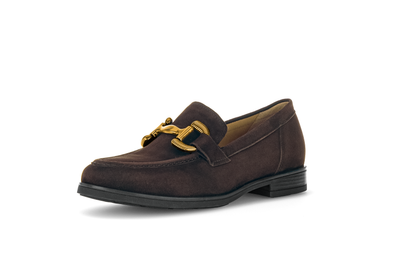 Gabor Comfort 72.422.41 Chocolate Brown G Fit Slip On Loafers