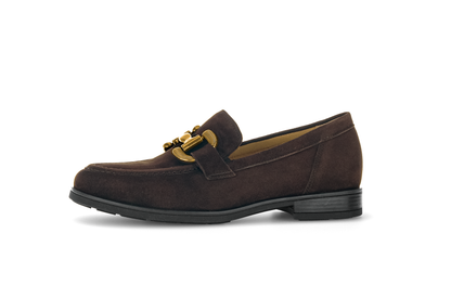 Gabor Comfort 72.422.41 Chocolate Brown G Fit Slip On Loafers