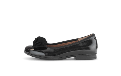 Gabor Comfort 72.462.97 Black Patent G Fit Slip On Pumps