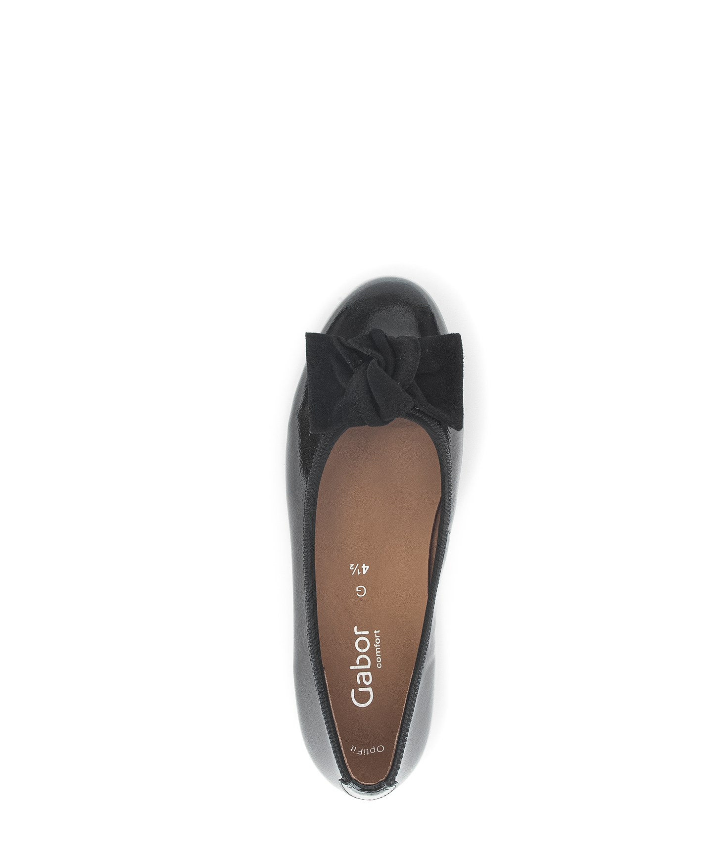 Gabor Comfort 72.462.97 Black Patent G Fit Slip On Pumps
