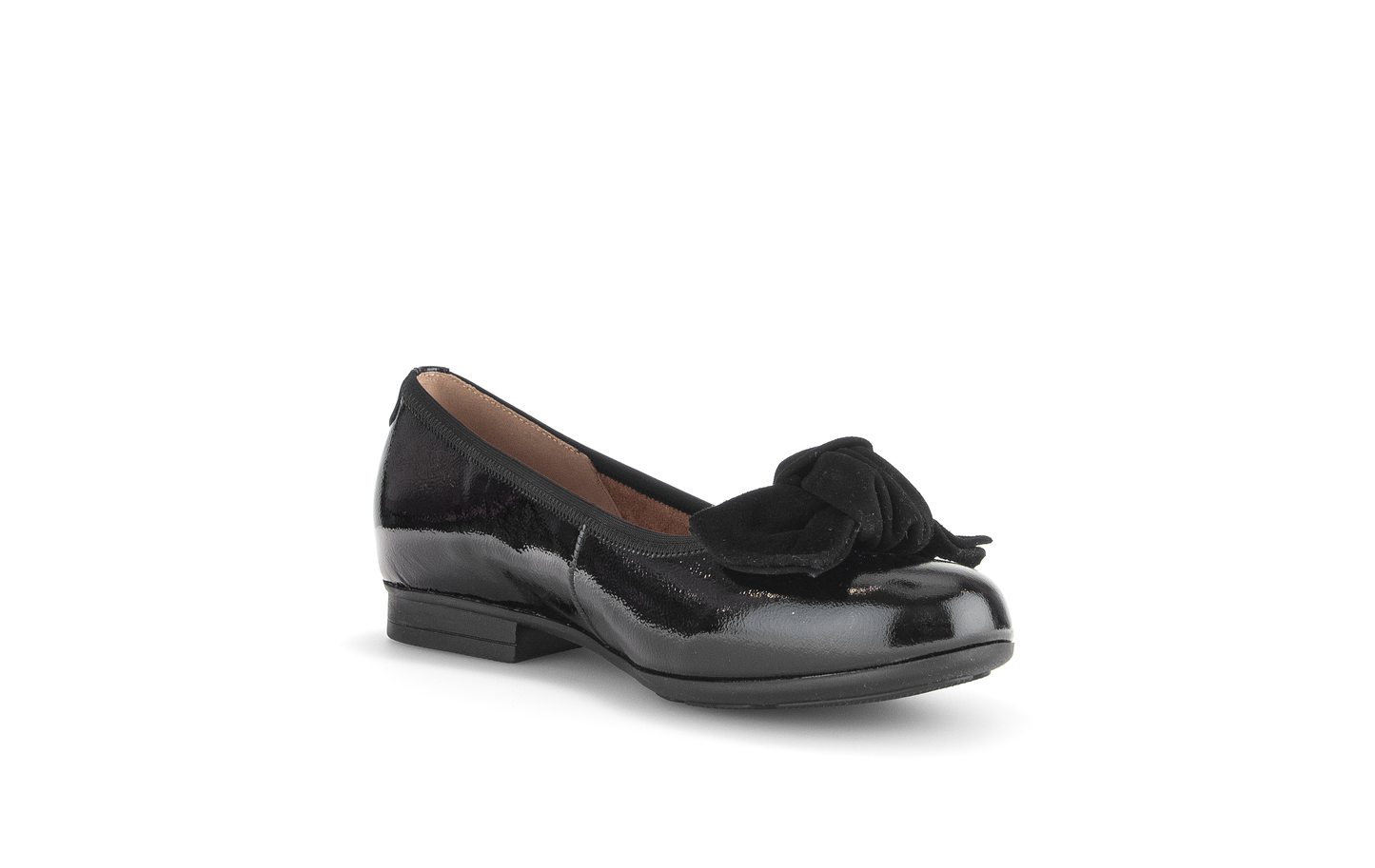 Gabor Comfort 72.462.97 Black Patent G Fit Slip On Pumps