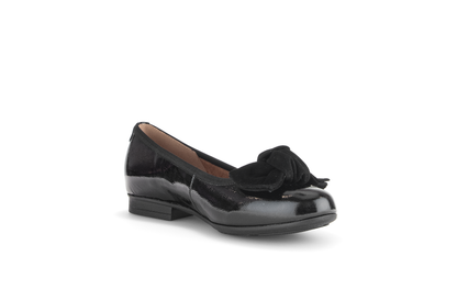 Gabor Comfort 72.462.97 Black Patent G Fit Slip On Pumps