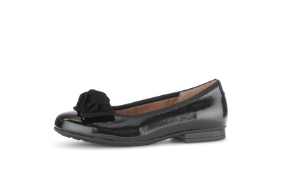 Gabor Comfort 72.462.97 Black Patent G Fit Slip On Pumps