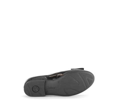 Gabor Comfort 72.462.97 Black Patent G Fit Slip On Pumps