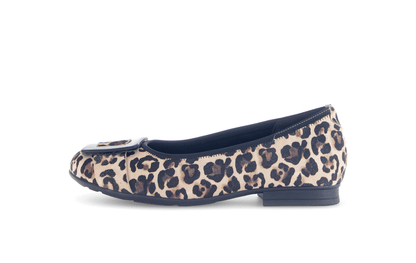 Gabor Comfort 72.463.90 Leopard Print Natural/Black G Fit Slip On Pumps