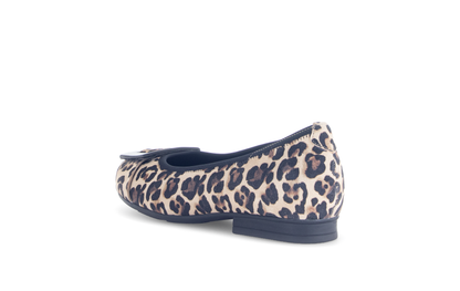 Gabor Comfort 72.463.90 Leopard Print Natural/Black G Fit Slip On Pumps