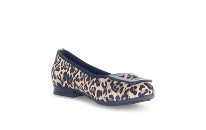 Gabor Comfort 72.463.90 Leopard Print Natural/Black G Fit Slip On Pumps