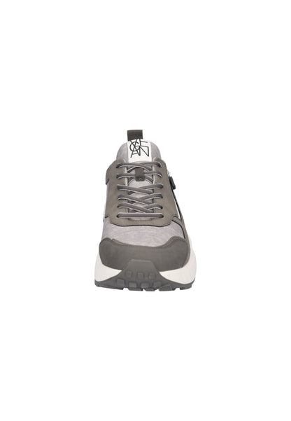 Waldlaufer 725001 100 201 Grey Combi Sneakers with Side Zip