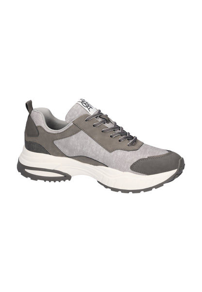 Waldlaufer 725001 100 201 Grey Combi Sneakers with Side Zip