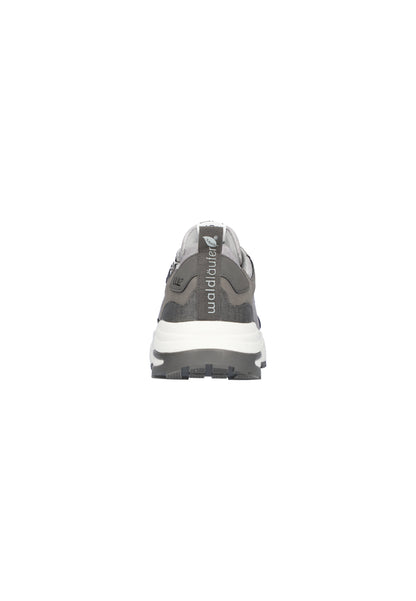 Waldlaufer 725001 100 201 Grey Combi Sneakers with Side Zip