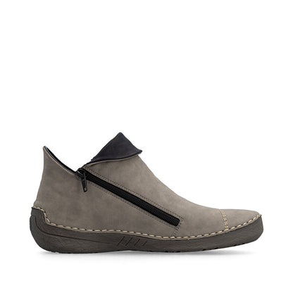 Rieker 72581-42 Grey & Black Ankle Boots