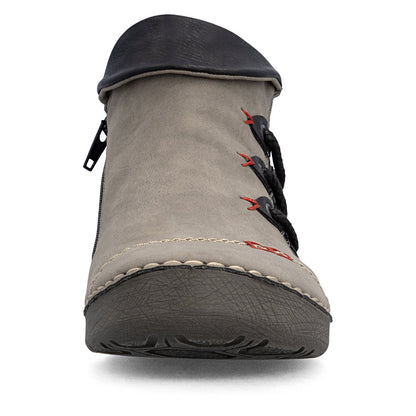 Rieker 72581-42 Grey & Black Ankle Boots