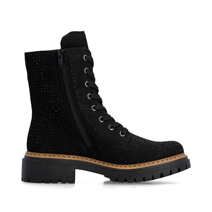 Rieker 72609-00 Black Laced Boots