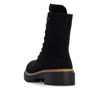 Rieker 72609-00 Black Laced Boots