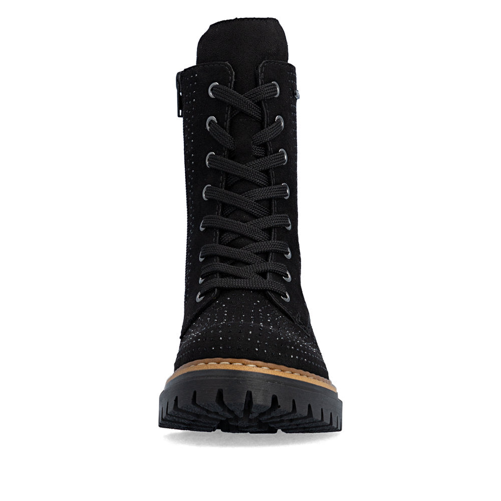 Rieker 72609-00 Black Laced Boots