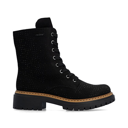 Rieker 72609-00 Black Laced Boots