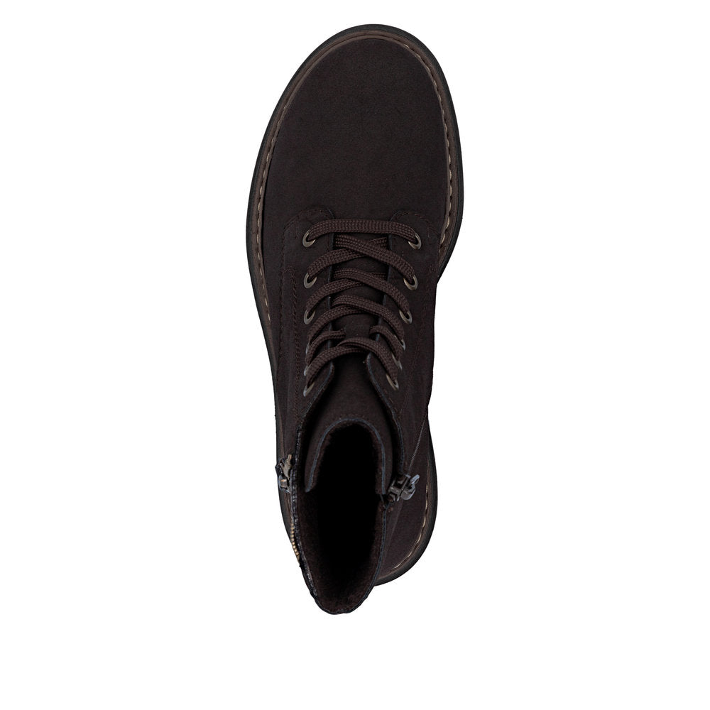 Rieker 72617-25 Nougat Brown Lace Boots