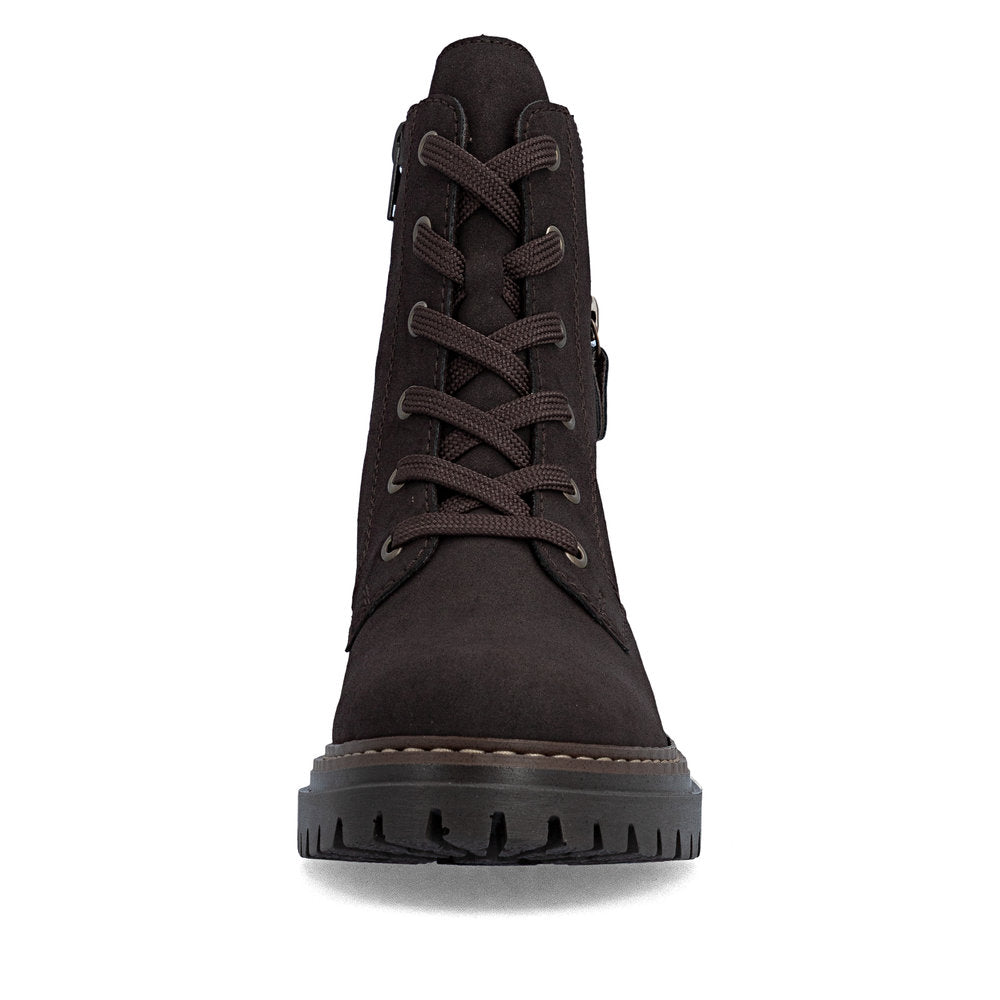 Rieker 72617-25 Nougat Brown Lace Boots