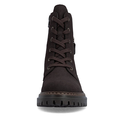 Rieker 72617-25 Nougat Brown Lace Boots