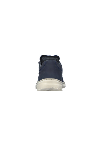 Waldlaufer 727003 191 217 H Fit Navy Nubuck Lace & Zip Shoes