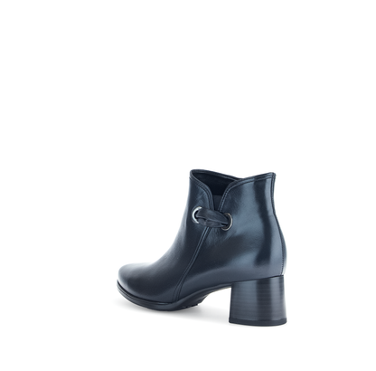 Gabor Comfort 72.827.56 Navy Block Heel Ankle Boots